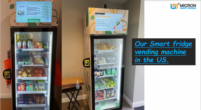 Σύστημα ψύξης ψυκτήρων μηχανών πώλησης παγωτού με τον αναγνώστη καρτών οθόνης αφής στις ΗΠΑ