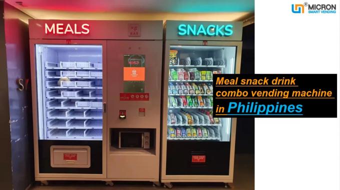 Μαγειρευμένη μηχανή πώλησης τροφίμων μικρού γεύμα στις Φιλιππίνες