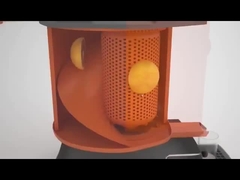 Φρέσκο φτιαγμένο μηχάνημα πωλήσεων χυμού πορτοκαλιού με αναγνώστη καρτών και οθόνη αφής για εμπορικό κέντρο