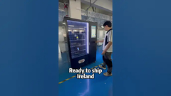 Μηχάνημα αυτόματης πώλησης με θυρίδα στο πλάι, η προσθήκη θυρίδας δίνει περισσότερες δυνατότητες για την πώληση μεγαλύτερων προϊόντων.