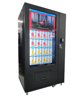 Μηχάνημα αυτόματης πώλησης ποτών για σνακ Σύστημα ψύξης 2-20℃ Ρυθμιζόμενη μηχανή αυτόματης πώλησης ποτών σε μεγάλη οθόνη