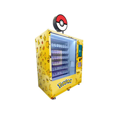 Προσαρμοσμένο λογότυπο Lightbox Pokemon PTCG κάρτες μηχανή πωλήσεων με ανελκυστήρα οθόνης αφής για διαφήμιση