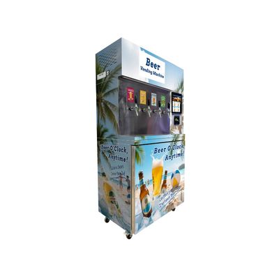 4G κάρτα SIM/LAN μηχανή πώλησης ψυχρής μπύρας W97*D66*H205 Cm για πρόσβαση στο Διαδίκτυο